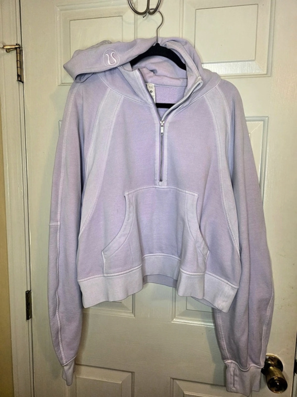 lululemon Scuba Oversized 1/2 Zip Hoodie Purple Size XL/XXL